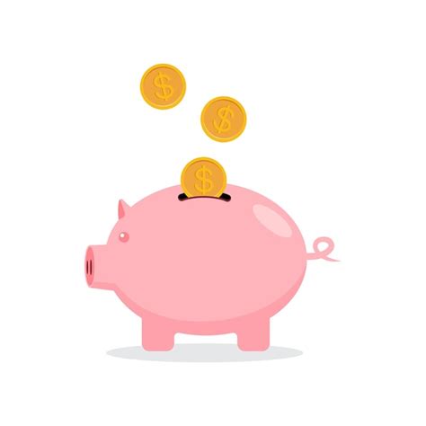 Premium Vector Piggy Bank Icon Vector Illustration