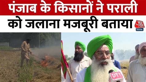 Stubble Burning In Punjab पंजाब के Patiala में पराली जलाने की घटनाएं