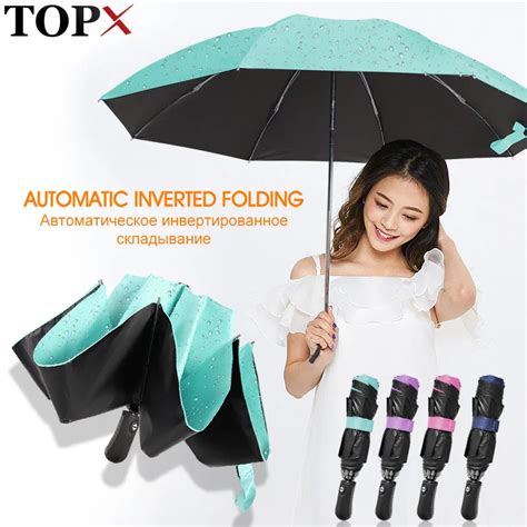 Totalmente automático preto revestimento guarda chuva moda cor guarda