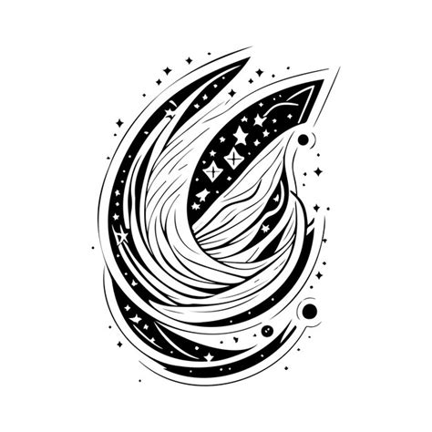 Premium Vector Galaxy Icon Hand Draw Black Colour Space Out Logo