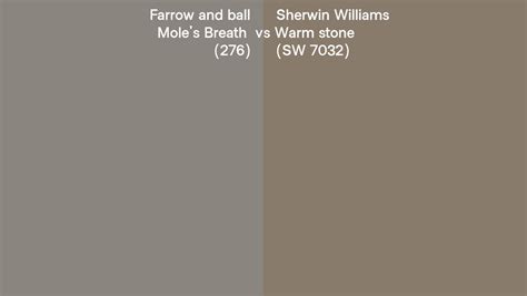 Farrow And Ball Mole S Breath Vs Sherwin Williams Warm Stone Sw