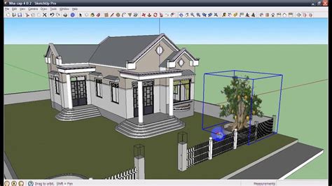 Thiet Ke D Nha Cap B L Sketchup Youtube