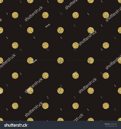 Black And Gold Polka Dots Wallpaper