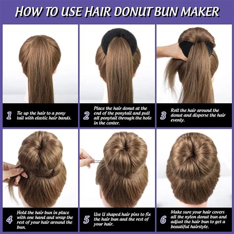 How To Make Hair Bun With Donut