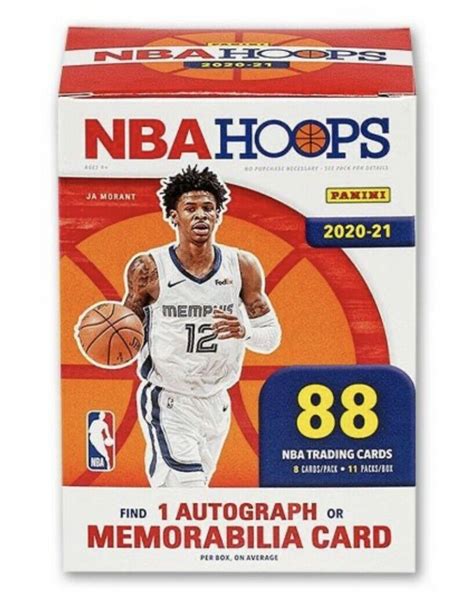 2020 21 Panini NBA Hoops Basketball Blaster Box With 11 Packs