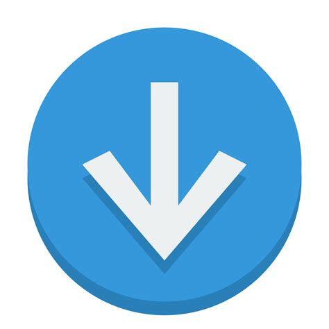 Sign down Icon | Small & Flat Iconpack | paomedia