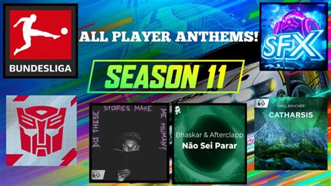 All Rocket League Player Anthems Season Youtube