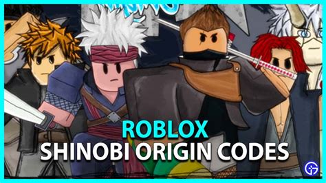 Roblox Shinobi Origin Codes Gamer Tweak