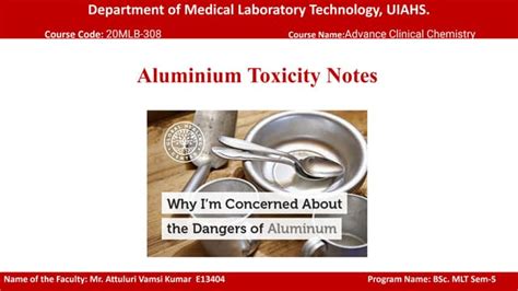 Aluminium Toxicity Notes Pdf