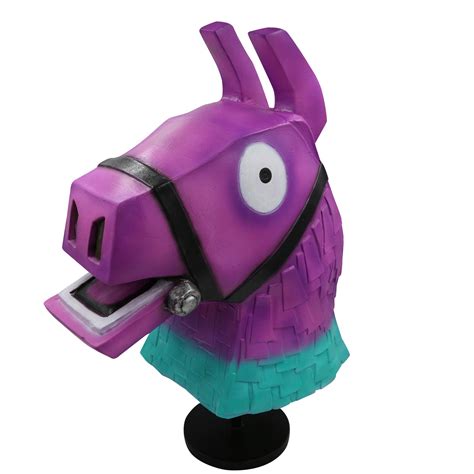 Latex Fortnite Llama Full Face Mask Helmet Rainbow Horse Cosplay Props