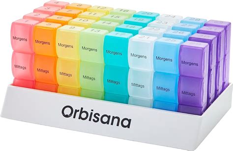 Orbisana Tabletten Organizer für einen Monat Insgesamt 32