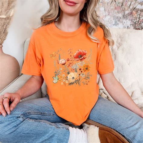 Boho Flower T Shirt Floral Minimalist Shirt Matisse Tee Vintage Floral Tee Botanical Shirt