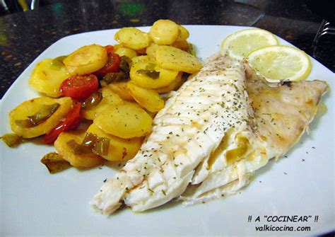 Pescado Al Horno F Cil Pargo Con Guarnici N De Patatas A Cocinear