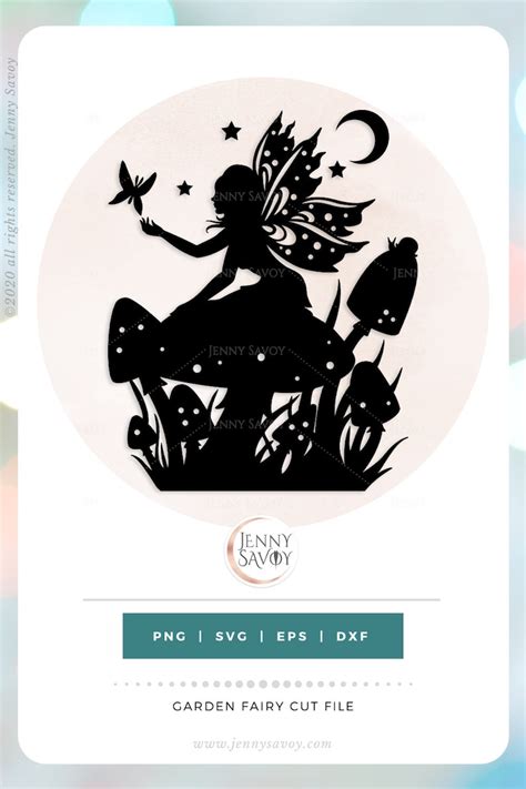 Garden Fairy Svg Cutting File And Transparent Png Magical Etsy