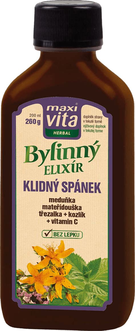 Maxi Vita Herbal Bylinný elixír Klidný spánek 200 ml dm cz