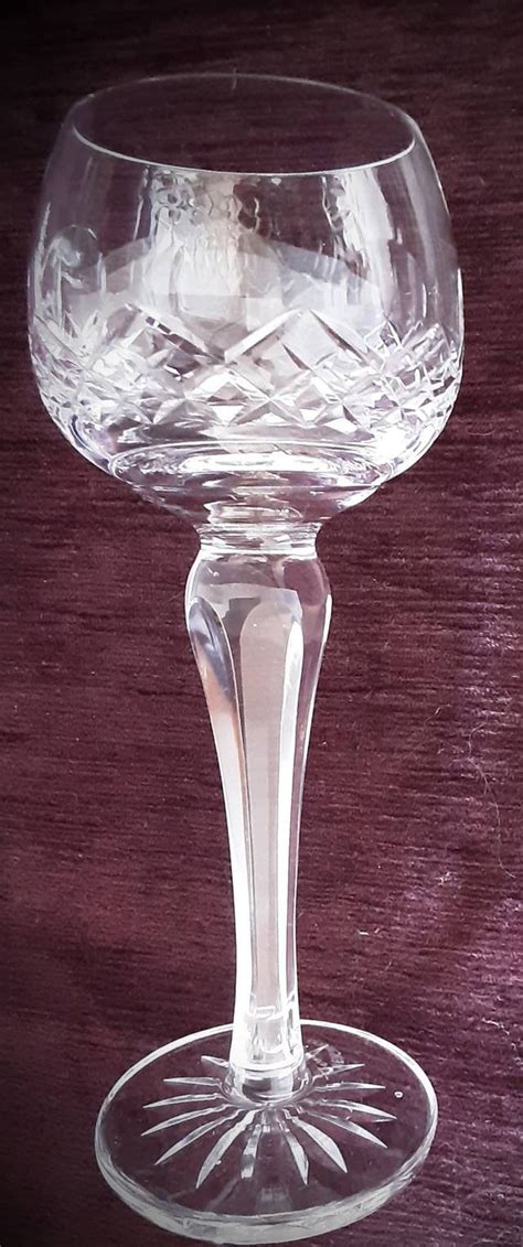 Wedgwood Crystal Hock Wine Glasses Set Of 4 7 12 Etsy Uk