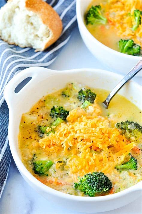 Healthy Broccoli Cheddar Soup Home Cooked Harvest