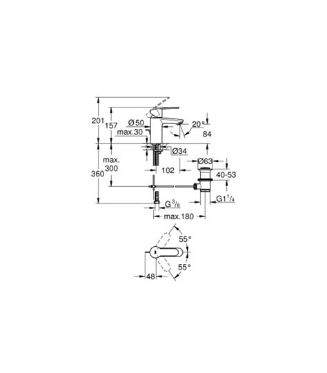 Grohe Single Hole Mixer For Washbasin Eurostyle Cosmopolitan Chrome