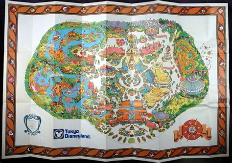 Tokyo Disneyland Map Amazon Com 1989 Tokyo Disneyland Brochure Map