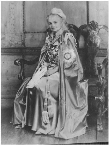 Dame Maud Mccarthy Gbe Prior To Attending The Coronation Of His