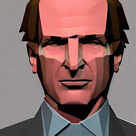 Low Polygon Saul Goodman 3 D Ps 1 Graphics Gameplay Stable