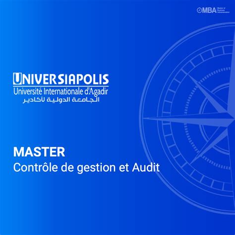 Master En Contr Le De Gestion Et Audit Universiapolis Mba Ma