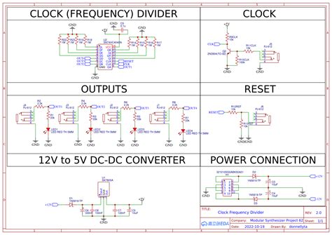 Clock Frequency Divider Design - EasyEDA open source hardware lab