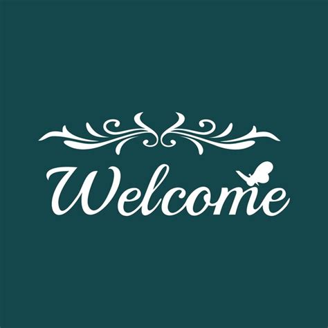 Premium Vector | Welcome design vector art decoration word beautiful ...