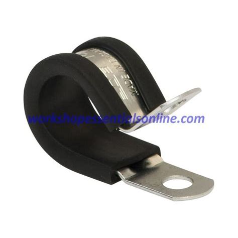 P Clips Epdm Rubber Lined Steel Zinc Plated To Mount Cables Wires Tubes