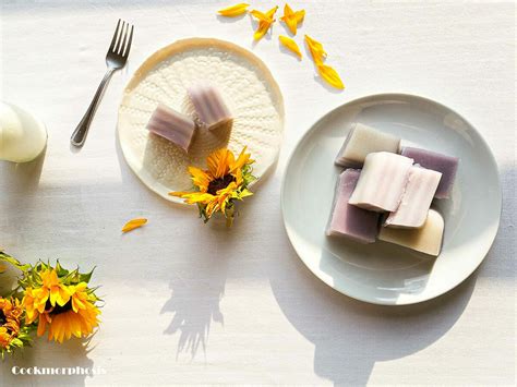 Steamed Coconut Taro Cake (Bánh Da Lợn) - Vegan Friendly