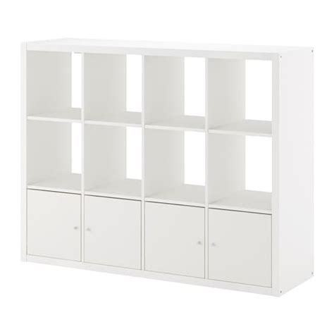 KALLAX Shelving Unit With 4 Inserts White Stained Oak Effect 293 840 69