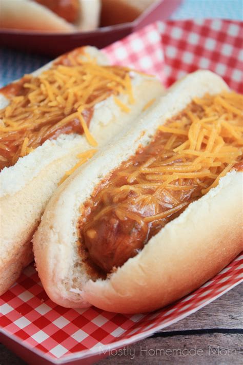 Crockpot Chili Dogs Mostly Homemade Mom