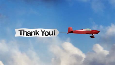 Airplane Banner Thank You Stock Footage Video 1767434 Shutterstock