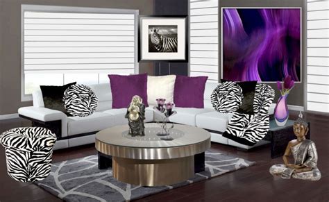 Dramatic Zebra Living Room Decoration Ideas Top Dreamer