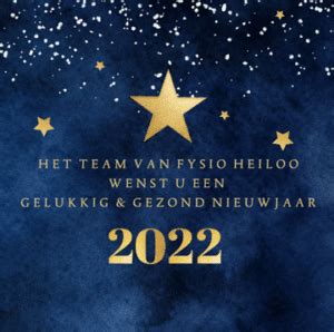 Het Team Van Fysio Heiloo Wenst U Een Gelukkig Gezond Nieuwjaar