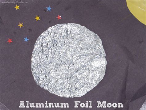 Aluminum Foil Moon Sensory Craft - Mommy's Bundle