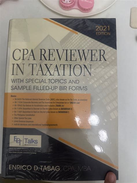 Cpa Reviewer In Taxation By Enrico D Tabag Edition Hobbies