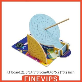 [Finevips] DIY Sundial Kit Clock Scientific Model Sundial Model Early ...