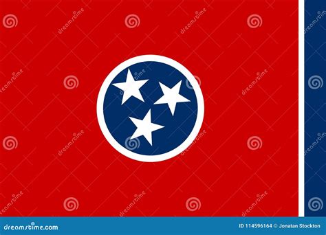 Tennessee state flag stock illustration. Illustration of illustrated ...