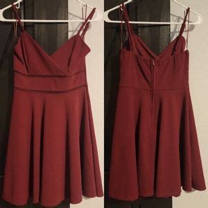 Francesca S Collections Dresses Romantic Dark Red Mini Dress Poshmark