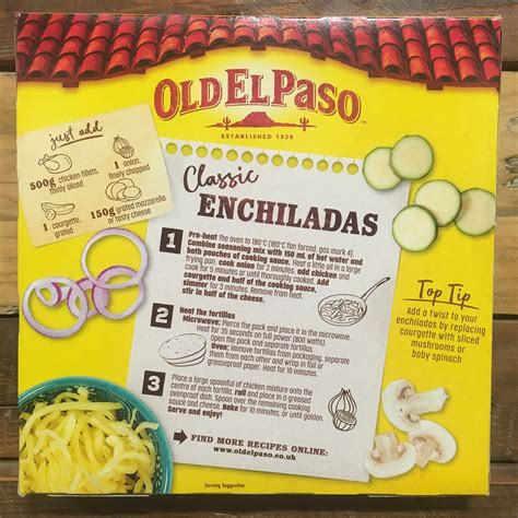 2x Old El Paso Cheesy Baked Enchilada Kit 2x663g And Low Price Foods Ltd