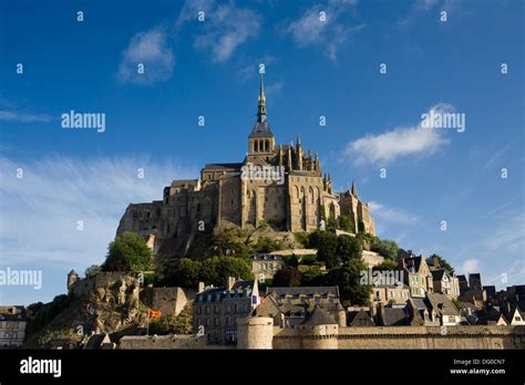 Overview Of Mont Saint Michel Abbey Listed As World Heritage By Unesco