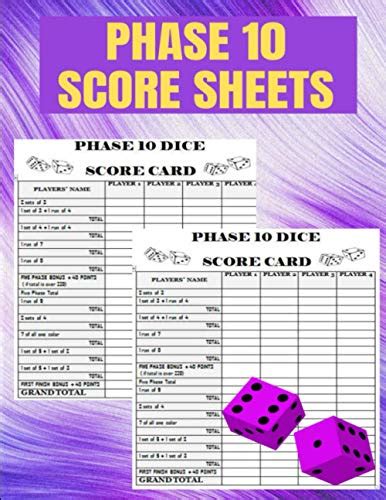 I Tested and Reviewed the Ultimate Phase 10 Dice Score Sheet: Here's Why It's a Game Changer!