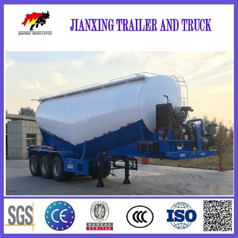 V Shape Dry Bulk Cement Tank 3 Axle Semi Trailer China Bulk Cement