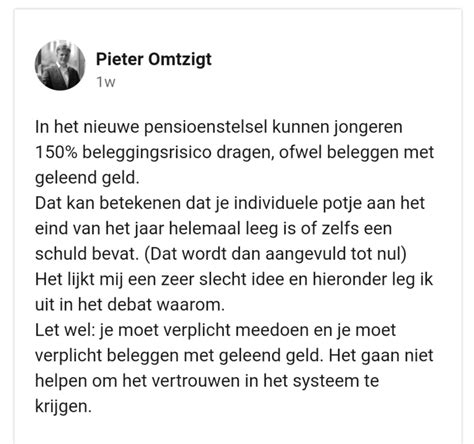 Het Nieuwe Pensioenstelsel Rpolitiek