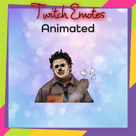 Leatherface Animated Emotes Twitch Emotes Creepy Emotes Etsy Australia