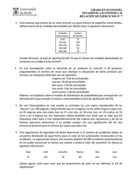 Ejercicios De Estad Stica Econ Mica Udocz Creators Udocz