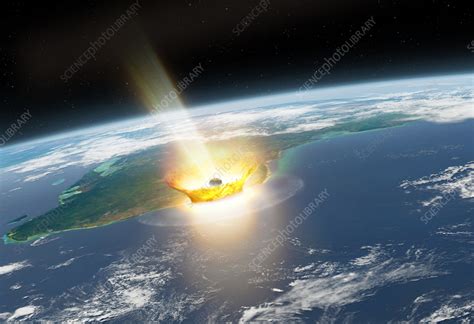 Chicxulub Asteroid Impact - Stock Image - F042/9561 - Science Photo Library