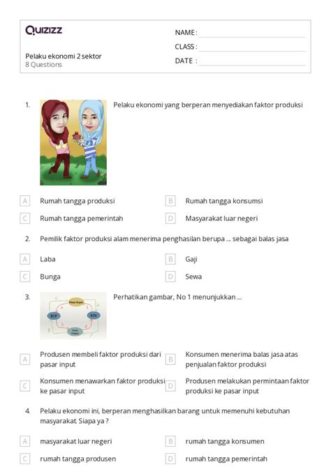 50 Lembar Kerja Ekonomi Untuk Kelas 10 Di Quizizz Gratis And Dapat Dicetak