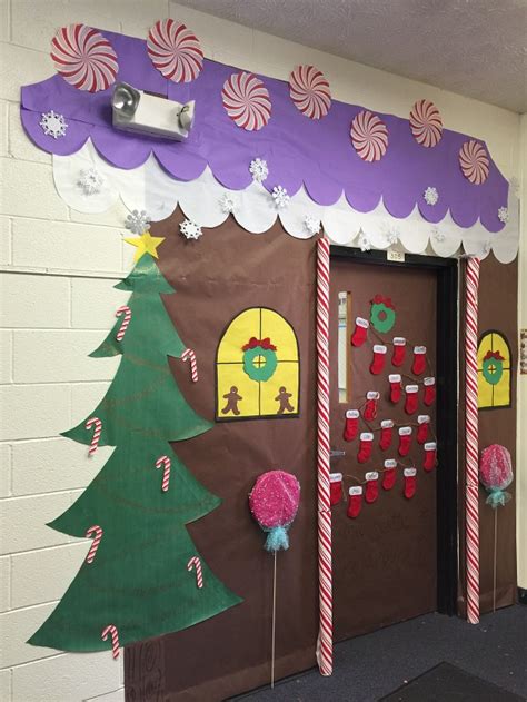 Gingerbread House Classroom Door - Addison's Wonderland